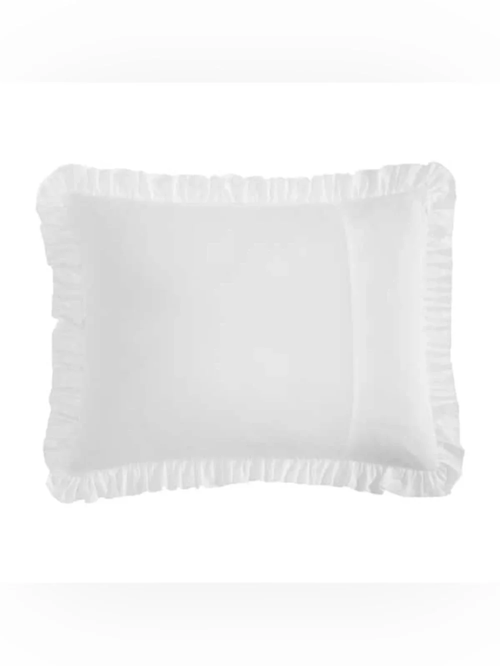 Laura Ashley Eyelet Ruffle White Microfiber Comforter Set - Twin XL - 2 Piece